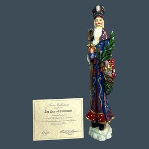 Vintage Lenox 1999 Pencil Santa - "The Czar of Christmas" EUC W/ COA Figurine